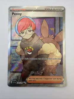 Pokemon Penny 239/198 SV01 Full Art Holo Ultra Rare Trainer-Supporter NM - Image 1