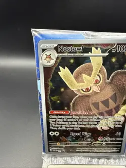 Noctowl Pokemon Center ETB Promo SEALED Stellar Crown #141 - Image 2