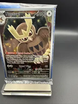 Noctowl Pokemon Center ETB Promo SEALED Stellar Crown #141 - Image 4