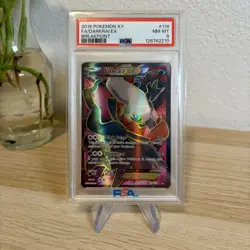2016 POKEMON XY BREAKPOINT #118 FULL ART/DARKRAI EX PSA 8 - Image 1