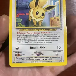 Vintage Eevee 38/75 Neo Discovery Regular Pokemon Card NM c485 - Image 3