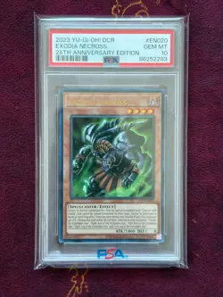 Exodia Necross PSA 10 DCR-EN020 Ultra Rare 25th Anniversary YuGiOh - Image 1