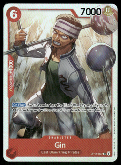 Gin #OP15-007 One Piece TCG trading card - Image 1
