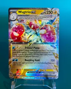 Wugtrio Ex #60 Pokemon Card - Temporal Forces 060/162 NM Double Rare Holo TCG - Image 1