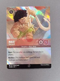 Maui - Hero To All #212 Disney Lorcana Holo Foil TCG Near Mint NM - Image 1