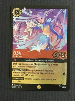 Disney Lorcana Elsa Ice Artisan Legendary Foil Winterspell - Image 1