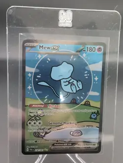 Mew EX 232/091 Bubble Mew Holo Card Sv: Paldean Fates Sir SP Condition - Image 1