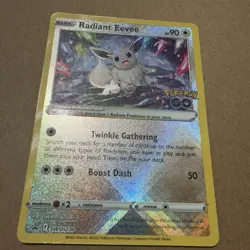 Radiant Eevee SWSH230 SWSH: Sword & Shield Black Star Promo Pokemon Card NM - Image 2