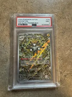Pokemon Card Magneton Surging Sparks #159 PSA MINT 9 - Image 1