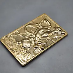 Pokemon 23K Gold Plated Mewtwo Trading Card 1999 Burger King Limited Edition - Image 3