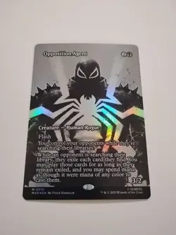 Magic The Gathering Marvel's Spider-Man Opposition Agent Borderless Foil Mint - Image 1