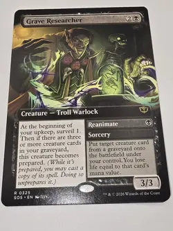 Grave Researcher (Extended Art) Secrets of Strixhaven Regular - Image 1