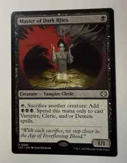 Master of Dark Rites 83 R Normal LCC MTG NM - Image 1