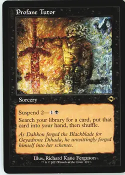 Profane Tutor (Retro Frame) 401 Rare Modern Horizons 2 Near Mint - Image 2