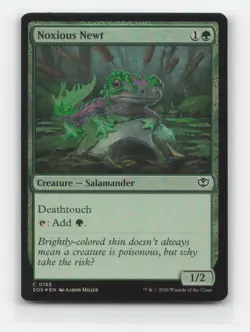 Noxious Newt 155 ◆FOIL◆ SOS Secrets of Strixhaven Magic MTG NM - Image 1