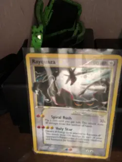 2005 Pokemon Rayquaza Gold Star EX Deoxys Ultra Rare Holo Card #107 - Image 2