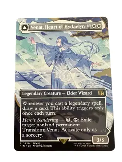 MTG Venat, Heart Of Hydaelyn Hydaelyn, The Mothercrystal Borderless FIN #329 - Image 1