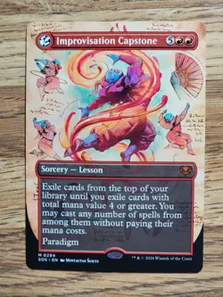 Improvisation Capstone Borderless #294 Secrets of Strixhaven SOS Magic MTG - Image 1