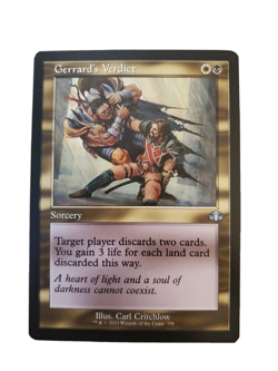 1x Gerrard's Verdict Retro Frame Dominaria Remastered MTG Magic the Gathering NM - Image 1