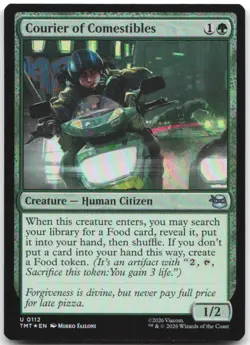 Courier of Comestibles Teenage Mutant Ninja Turtles Magic: The Gathering Foil NM - Image 1
