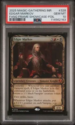 FANG FRAME Edgar Markov (Showcase) Foil Magic:PSA 10 GEM MT - Image 1