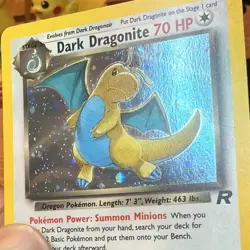 Nintendo Dark Dragonite 5/82 Team Rocket Holo Rare 70 HP Pokemon TCG 2000 - Image 2