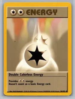 Double Colorless Energy Base Set #096/102 Uncommon Pokemon Card - Image 1