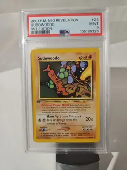 2001 Pokemon 1st Edition Neo Revelation (SUDOWOODO) GRADED PSA-9 CARD # 26/64 - Image 1