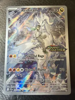 Pokemon TCG N's Reshiram #167/159 SV09: Journey Together Illustration Rare Holo - Image 1
