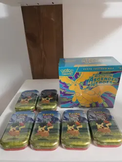 Pokemon TCG Mega Evolution—Ascended Heroes ETB + 6 mini tins Sealed New - Image 1