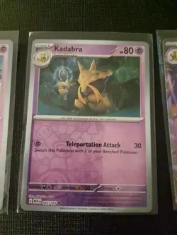 Abra Kadabra Alakazam EX 151 Black Star Promo SVP050 Pokemon NM - Image 3