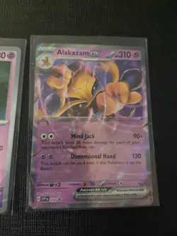 Abra Kadabra Alakazam EX 151 Black Star Promo SVP050 Pokemon NM - Image 4