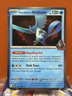 Pokemon Team Rocket's Articuno Cosmos Holo - Destined Rivals 051/182 NM 1941 - Image 1