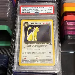 2000 Pokemon Dark Persian Holo Nintendo Magazine 60 HP PSA 9 swirl - Image 1