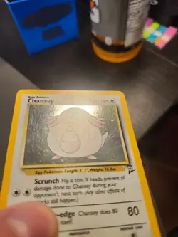 Chansey Holo Base Set 2 3/130 Pokemon TCG LP - Image 3