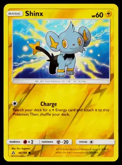 Shinx (46) - Reverse Holo 46/156 Common Pokemon SM - Ultra Prism NM - Image 1