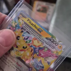 Pokemon Pikachu ex 057/191 Sv08: Surging Sparks EX Tera Holo Basic 200 HP - Image 3