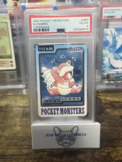 1997 Pocket Monsters Slowbro Carddass 80 PSA 4 Pokemon 2025 Cert POP 7 - Image 1
