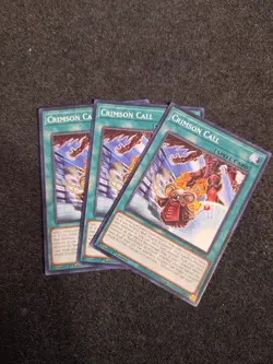 YUGIOH x3 BLZD-EN052 CRIMSON CALL - COMMON 1st EDITION - Image 1