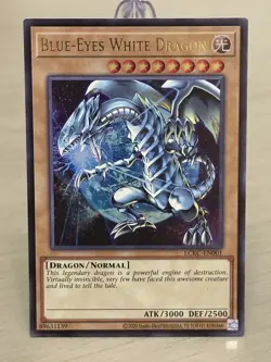 YuGiOh Kaiba Blue-Eyes White Dragon LCKC-EN001 (Version 3) ULTRA RARE NM-MT - Image 1