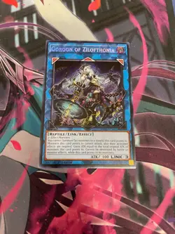 YUGIOH - GORGON OF ZILOFTHONIA - SECRET RARE - DUAD - 1ST ED - NM - Image 1