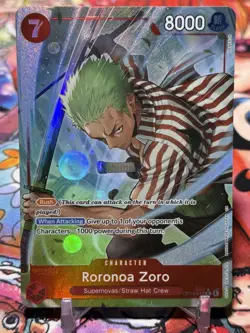 RORONOA ZORO - One Piece OP14-015 - AA Alt Art Rare - The Azure Sea's Seven - Image 1