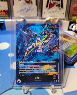 10 Card One Piece Lot! OP15 Enel Foil Alt Art *SEE PICS*🔥Gold Don Eng + Jpn! - Image 4
