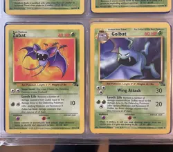 Pokemon TCG Zubat & Golbat 1999 Collector’s Cards - Image 2