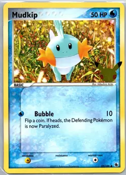 Mudkip 059/109 25th Anniversary Celebrations First Partner Pack Jumbo Card NM - Image 1