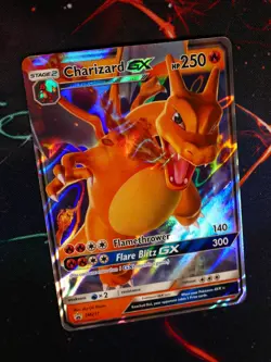 LP Pokemon CHARIZARD GX Card SM BLACK STAR PROMO Set SM211 Holo Foil #1 - Image 1