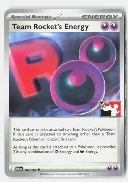 Team Rocket's Energy 182/182 Prize Pack Series Cards Pokemon NM Po-Suzuki - Image 1