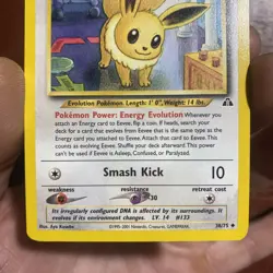 Vintage Eevee 38/75 Neo Discovery Regular Pokemon Card NM c484 - Image 3