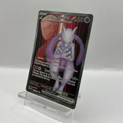 Pokemon TCG Destined Rivals Team Rocket's Mewtwo EX Full Art Rare Card 213/182 - Image 2