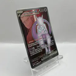 Pokemon TCG Destined Rivals Team Rocket's Mewtwo EX Full Art Rare Card 213/182 - Image 3